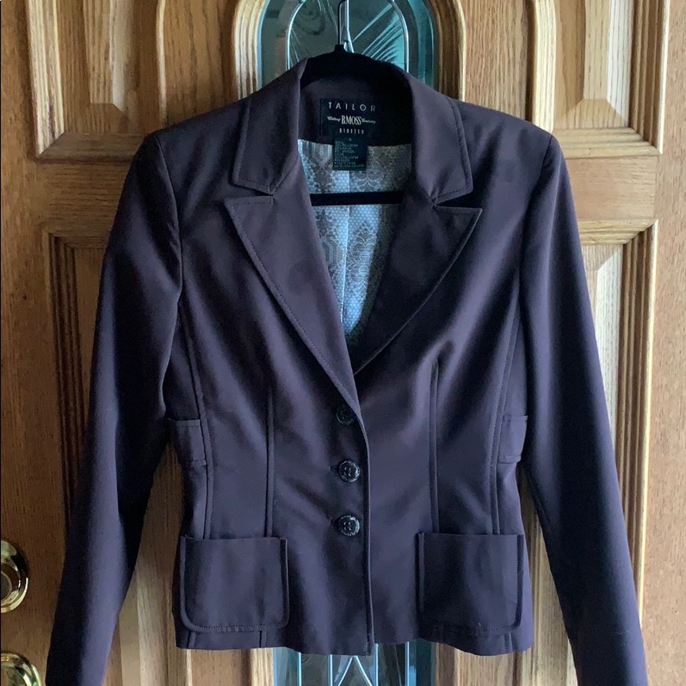 Chocolate brown suit jacket